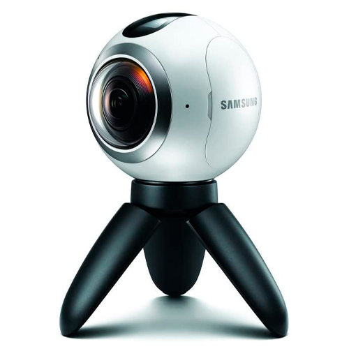 SAMSUNG Gear 360 Full HD - Cámara Deportiva (3840 x 1920 Pixeles, 2560 x 1440 Pixeles, H.265, MP4, 1440p, Full HD, CMOS)